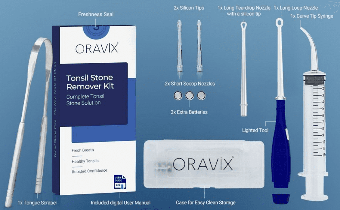 tonsil stone remover kit Oravix